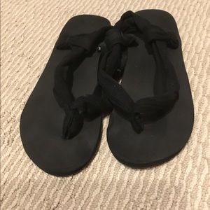 Black Strapped Sandals